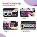 HOTCOLOR Remanufactured for hp 02 Ink Cartridges Replacement for HP 02 Printer Ink cartridges Work for HP PhotoSmart C6280 C7280 8250 D7460 C8180 C6250 Printer (2BK/2C/2M/2Y/2LC/2LM, 12-Pack)