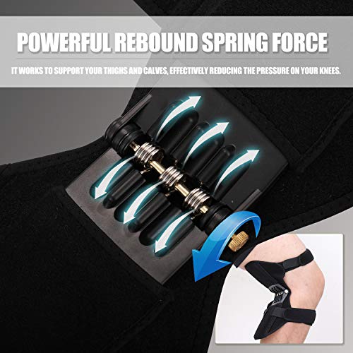 Joelheiras, Romacci Joelheiras de apoio de articulações respirável antideslizante Power Lift Apoio d