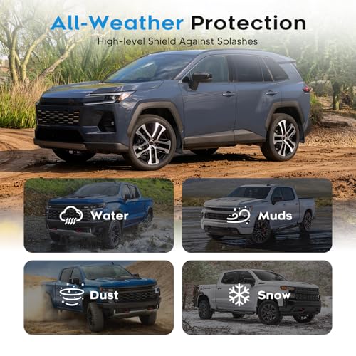 Image of Sunsdrew Mud Flaps for 2026 2027 Toyota RAV4 Accessories- 4PCS Front & Rear Splash Guards - No-Drilling All Weather Exterior Mud Guards