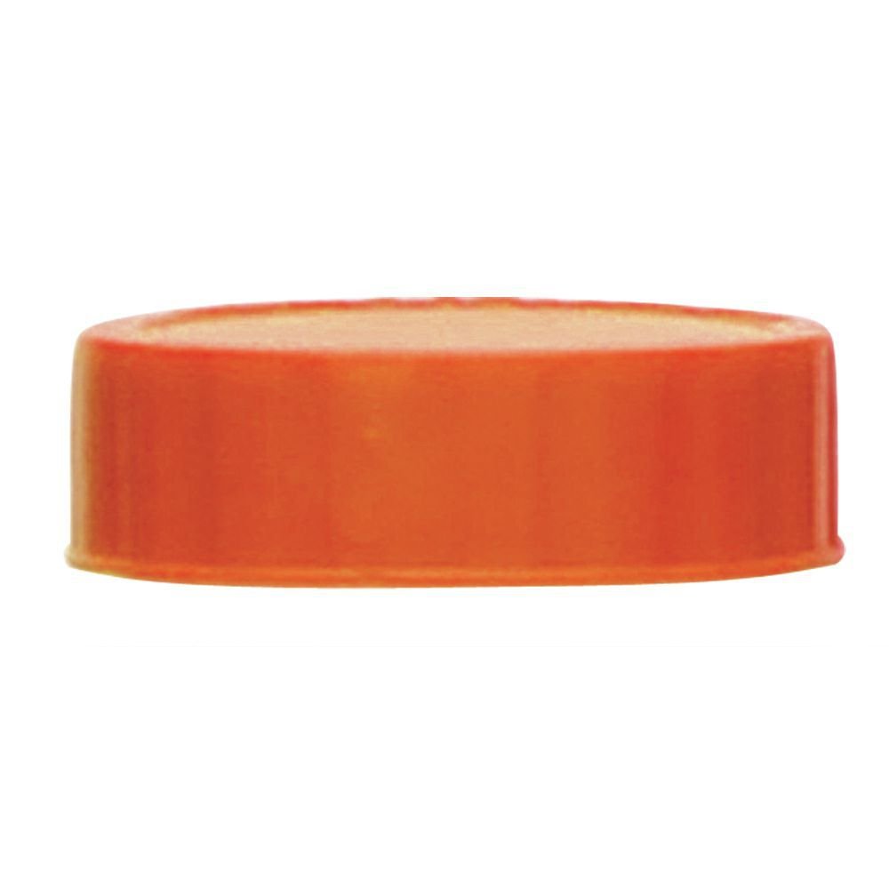 FIFO Orange Plastic Bottle Label Cap 6 per Case