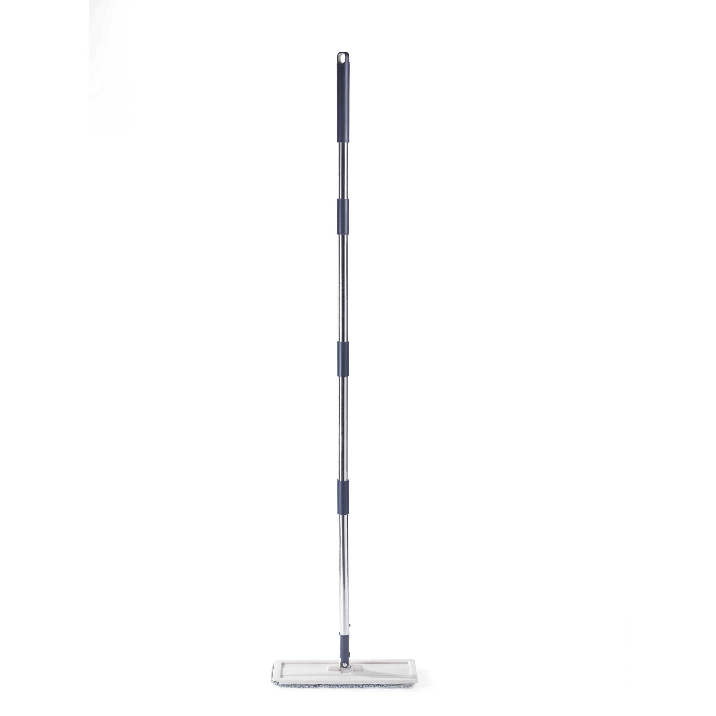 Beldray Juego de fregona Plana y Cubo de Limpieza Profunda: Cubo de fregona de 4 litros con 2 Compartimentos para remojar/escurrir y Quitar la Suciedad, 2 Cabezales de Microfibra Lavables a máquina