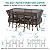 Velway Patio Furniture Cover Outdoor, Waterproof Rectangular Patio Table Chair Sofa Set Cover, 67”Lx37”Wx28”H, All Weather Oxford Tear-Resistant Material with Zipper Carrying Bag Windproof Buckles
