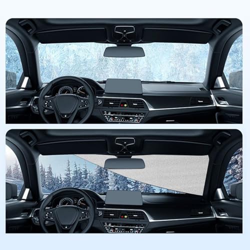 Car Windshield Cover - Pearl Cotton 200x70cm | Car Windscreen Sun Shade with Foldable Design, Heat Resistant, UV Protection, Foldable Cover Sunshades | Outdoor Camping