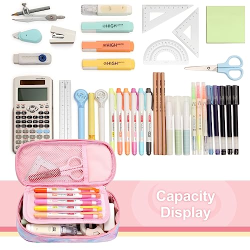 Image of Bagseri Pencil Case for Boys - Large Kids Pencil Pouch for School | Kids Pencil Case Wide Opening, Boys Pen Bag with Multi-Slot, Cute Water Resistent Organizer for Stationery, Deep Sea Shark