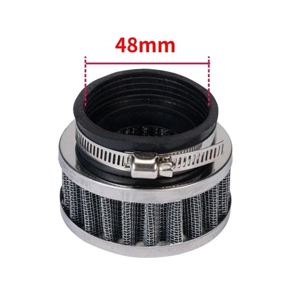 Filtro De Aire Universal Para Motocicleta (28-60 Mm) Admisión Para ATV Pit Dirt Bike 50 Mm Filtro Aire Moto(Color48mm)