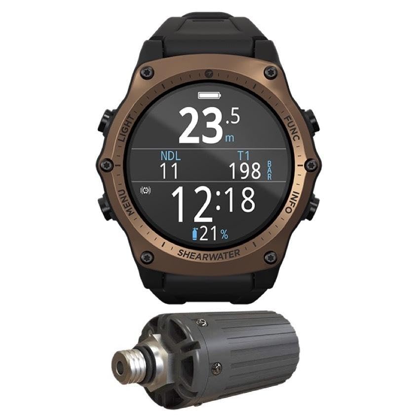ShearwaterResearch Teric Wrist Computer with Transmitter - Bronze