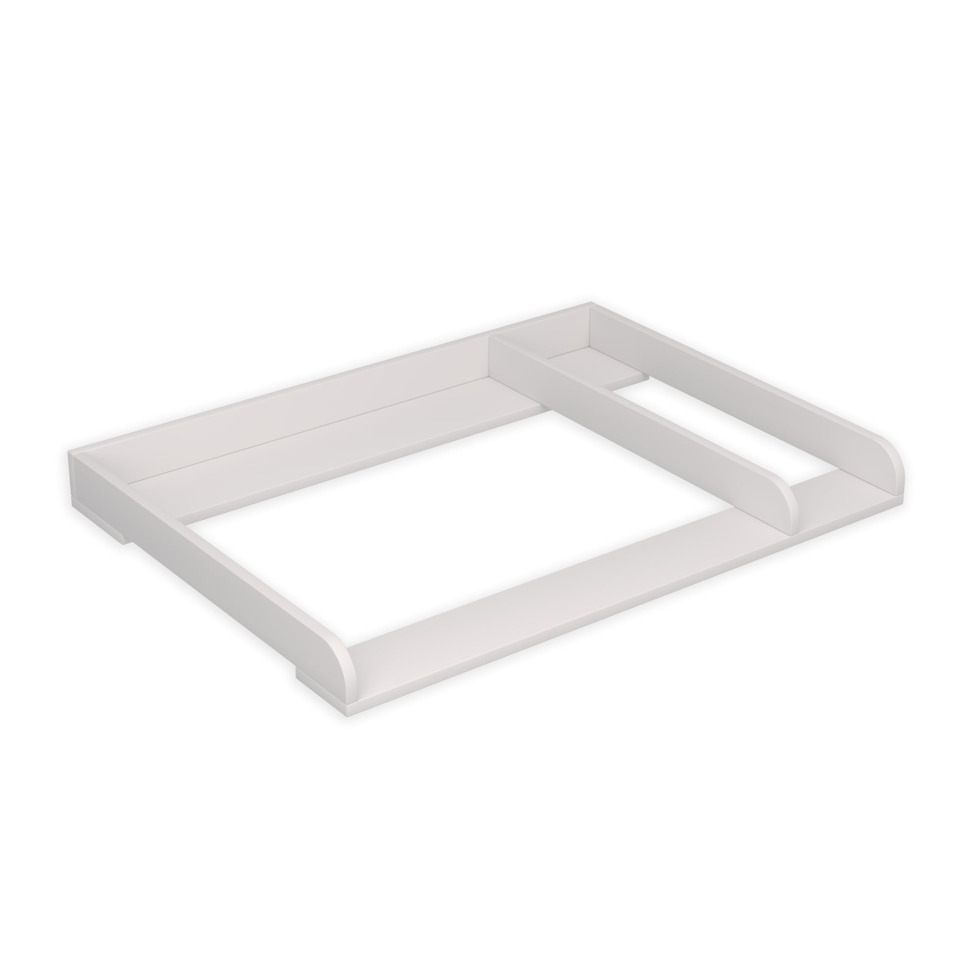 Fasciatoio con Divisorio per IKEA MALM, Piano Cambio Rimovibile, Scomparto Laterale, Bianco, 80 × 72 cm, Profondità 48 cm