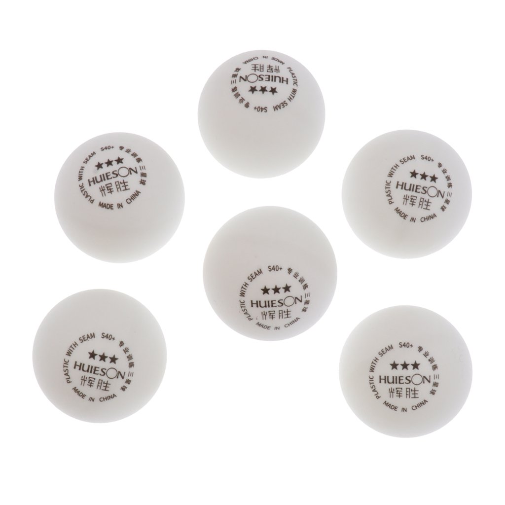 6 Palle da ping pong a 3 stelle da 40+mm per allenamento avanzato/competizione