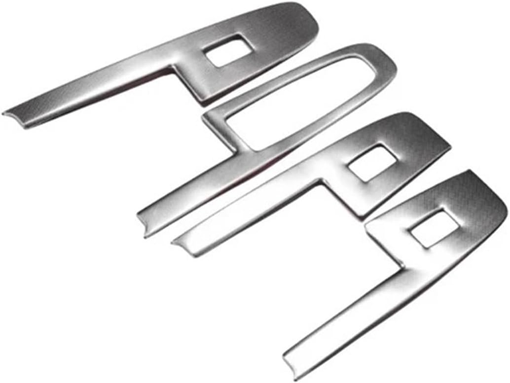 Car Glass Lifting Panel Frame Compatible for BYD -Leopard 5 Modification Window Handle Seat Adjustment Stainless Steel Interior Sticker(Silver)