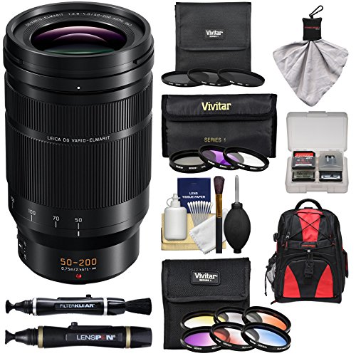 Panasonic Lumix G Leica Dc Vario Elmarit 50 0mm F 2 8 4 0 Asph Power Ois Zoom Lens 12 Uv Fld Cpl Nd Color Filters Backpack Kit Buy Online In Aruba At Aruba Desertcart Com Productid