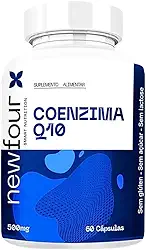 Coenzima Q10 200mg Newfour – Energia Celular e Defesa Natural | 60 Cápsulas | Fórmula Pura Sem Glúten, Açúcar e Lactose | Suplemento para Bem-Estar Diário