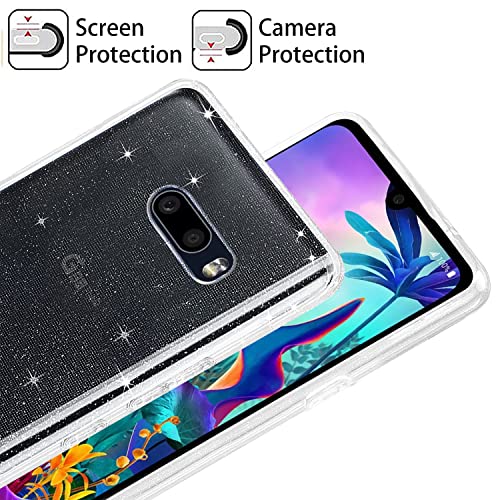 Image of Solimo Liquid Crystal Glitter TPU Back Cover Case Compatible with Lg G8X Thinq