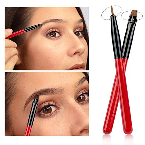 Eyebrow Makeup Brushes Kit Eyeliner Eye Brow Gel Cream Professional Eyebrow Application Brushes 3Pcs