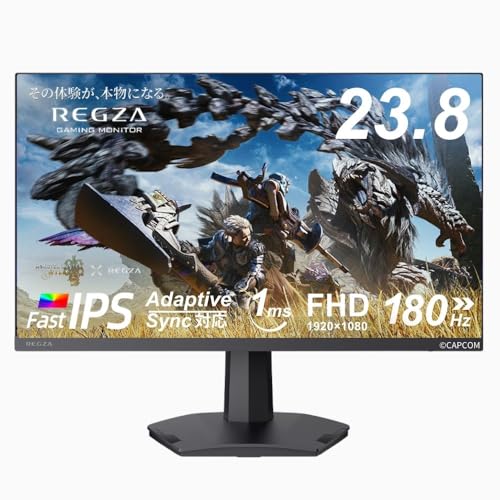 REGZA ゲーミングモニター 23.8インチ FHD 180Hz...