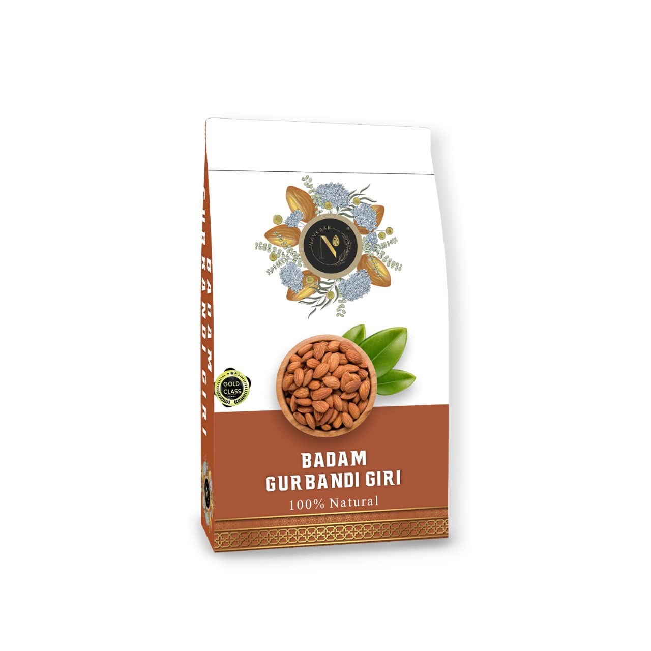 Navkaar Gurbandi Almonds 500gm, 100% Natural Gurbandi Badam Giri | Gold Class Almonds Dry Fruits with Rich Protein and Nutrients Pack of 2 (2x250 grams) (B0C36VQX3G) Amazon Price History, Amazon Price Tracker
