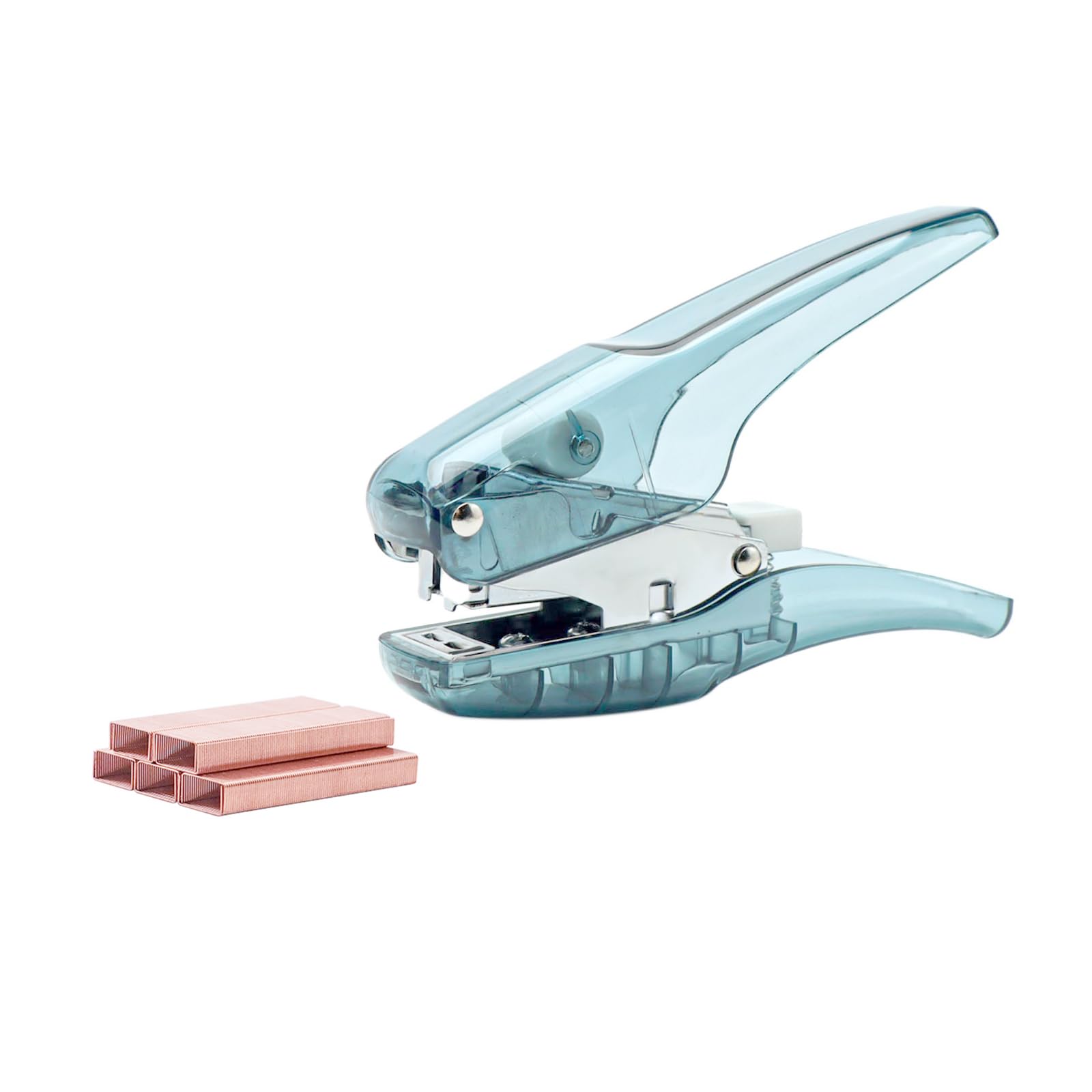 Blue Plier Effortless Stapler &amp; 1000 Rose Gold Staples