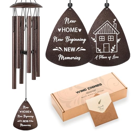 House Warming Gifts New Home, 32' Bronze Wind Chimes Housewarming Gifts, Housewarming Gift...