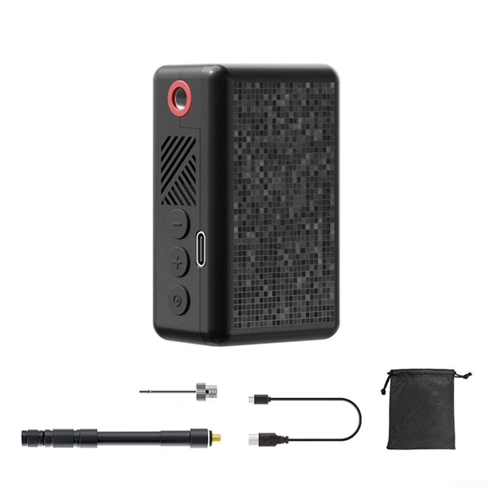 Gonfiatore elettrico portatile per pneumatici, pompa per bici con 130 PSI, 700 mAh, schermo LCD, luce LED, ricarica di tipo C, per ciclismo, campeggio,
