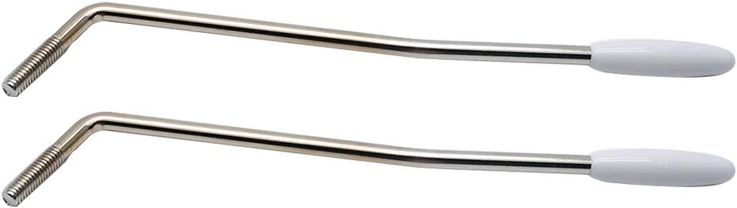 Hordion 2 Pcs 6mm 5 mm Single Tremolo Arm Thread Metal Whammy Bar with Tip