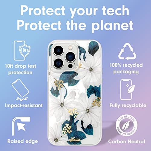 Image of Sonix Phone Case for iPhone 13 Pro Max / 12 Pro Max | 10ft Drop Tested | White Flower with Gold Foil | Delilah