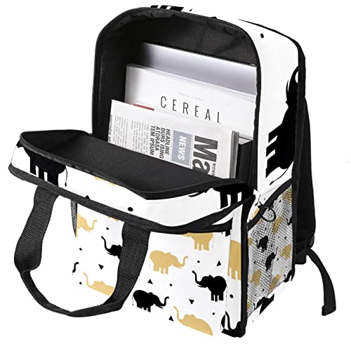 Sac à dos garçon confortable à bretelles réglables motif éléphant - 3