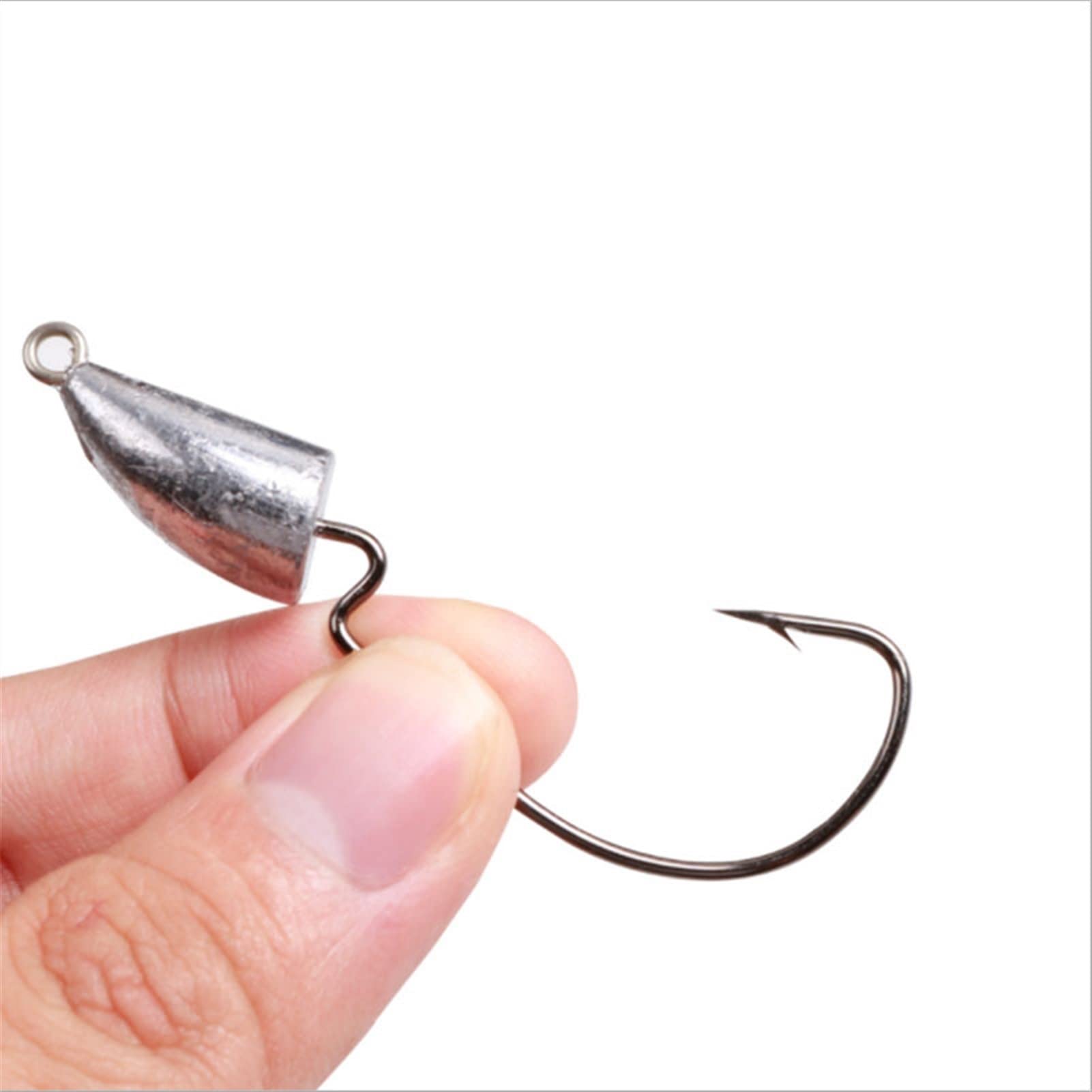 Ami da Pesca 5 pz/Lotto Jig Head Gancio da Pesca Gancio da Pesca Jig Fishhook Accessori da Pesca ad Estrazione Morbida 5g 6.5g 9.5g 14g Gancio da Pesca (Color : 14g)