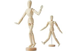 Flexible Artists' Manikins for Artistic Expression (2 Pack, 8 & 12 Inch)