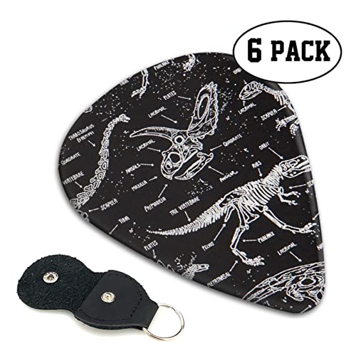 FUCVNPZ Lot de 6 médiators en celluloïd – Dinosaures jurassiques – Jauges fines, moyennes et lourdes pour guitares… - Les Beatles, Paul McCartney, John Lennon, RIngo Starr, George Harrison FUCVNPZ Lot de 6 médiators en celluloïd - Dinosaures jurassiques - Jauges fines, moyennes et lourdes pour guitares… – Image 5