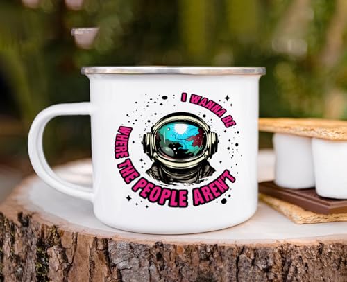 Taza de camping Loftipop esmalte acero inoxidable 16oz miniatura 4