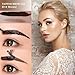 LSxia 2 Pcs Peel Off Eyebrow Gel Set, Natural Color Eye Gel Long-Lasting Waterproof Brow Tattoo, Easy Peel Off Brow Makeup - Up To 3 Days (Brown)