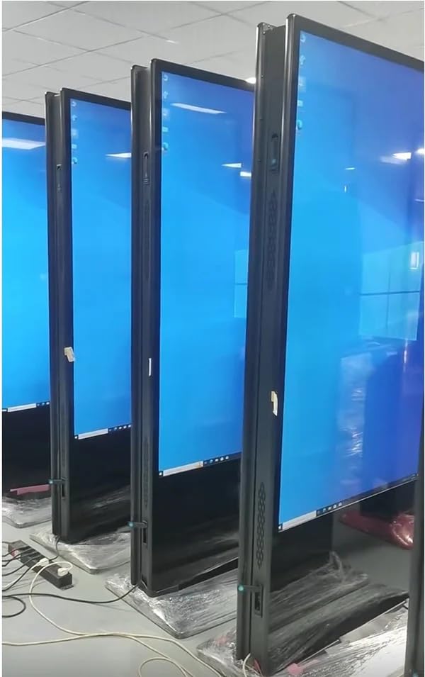 Image of 43 inch Dual-Sided Indoor Floor-Standing LCD Advertising Display with Wheel Stand | Android RK3568 2GB+32GB | No Touch | CMS Preinstalled