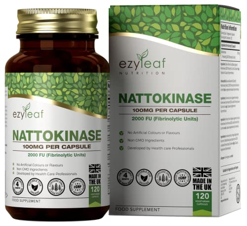 Ezyleaf Nattokinase 100mg 120 Vegan Capsules