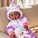 BABESIDE Black Baby Dolls, 15 Inch Realistic Cute Soft Body Baby Doll Real Life Baby Dolls with Accessories for 3+ Year Old Girls Gifts, Pretend Play, Collection