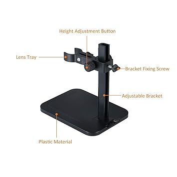 Ubersweet Imported Microscope Stand Y001 Handheld USB Digital Microscope Stand Holder Bracket Adjustable Holder Mini Foothold Table Frame for Microscope_157333