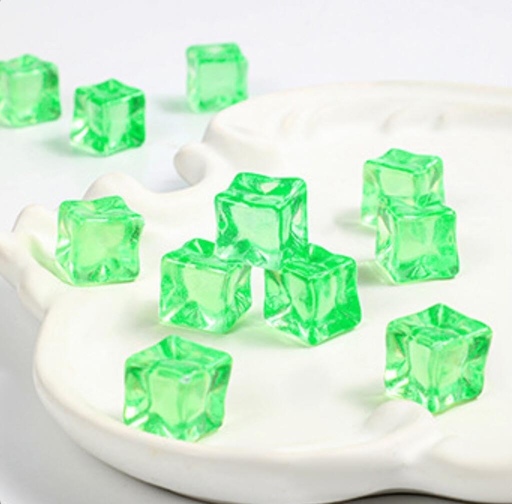 BeLongsYou Luminous Stone Garden Pebbles Rocks Glow in The Dark Indoor Outdoor Decor for Walkways Driveway Yard Grass Fish Tank 18x18mm,Light Blue,190pcs