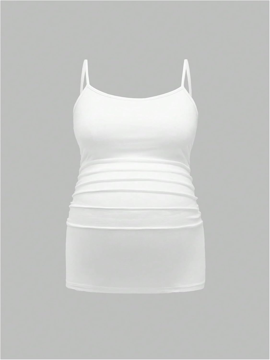 Women's 3 Pack Maternity Tank Tops Casual Ruched Spaghetti Strap Pregnancy Cami Top Camisole - Image 5