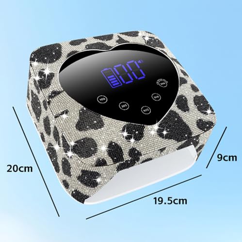Lâmpada De Unha Recarregável Com Padrão De Leite,Sensor Inteligente E Toque,30 Contas De Lâmpada,Tem
