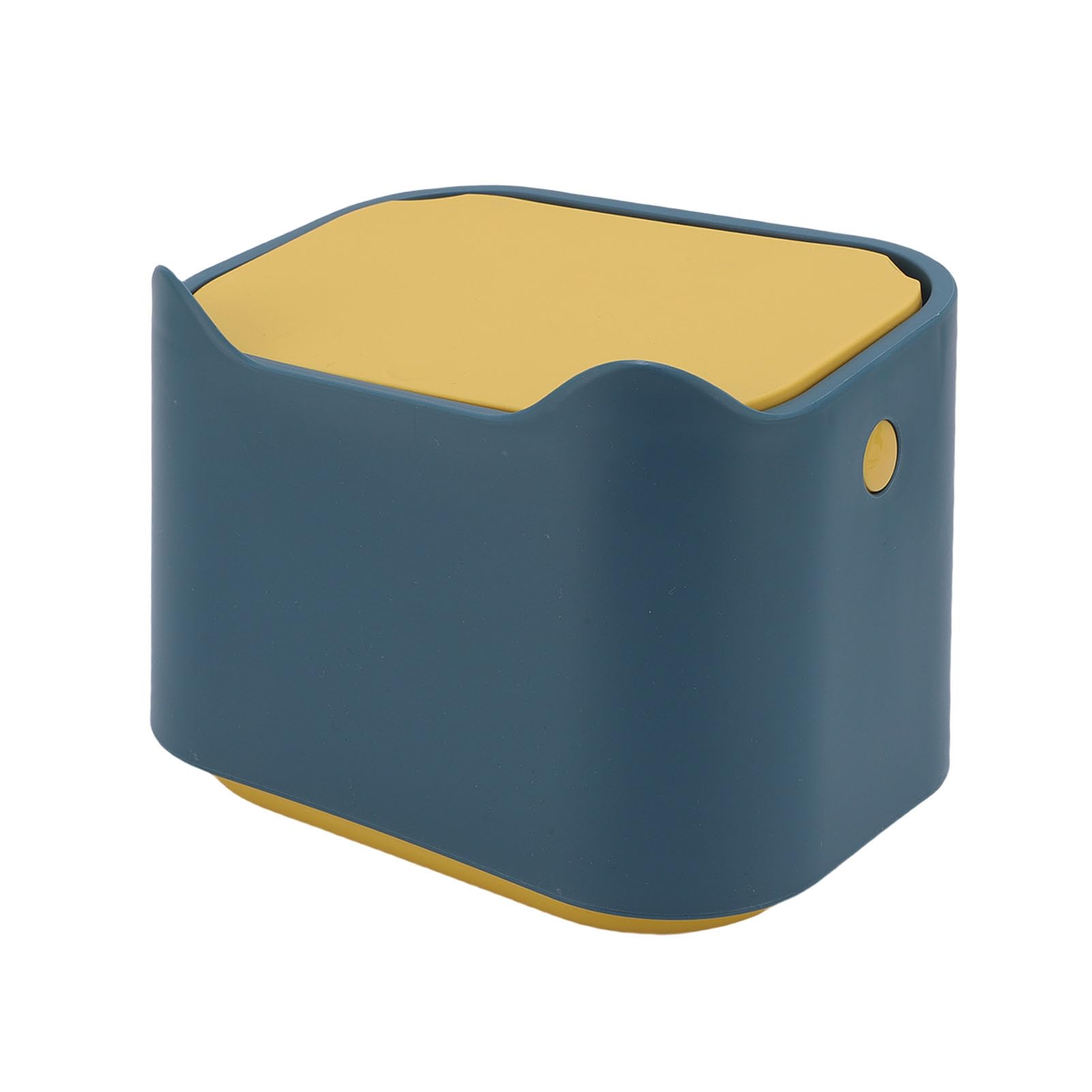 Fockety Cat Litter Trash Can, Multifunctional Mini Countertop Trash Can with Press Type Lid, Cat Poop Trash Can, Bathroom Trash Can for Home