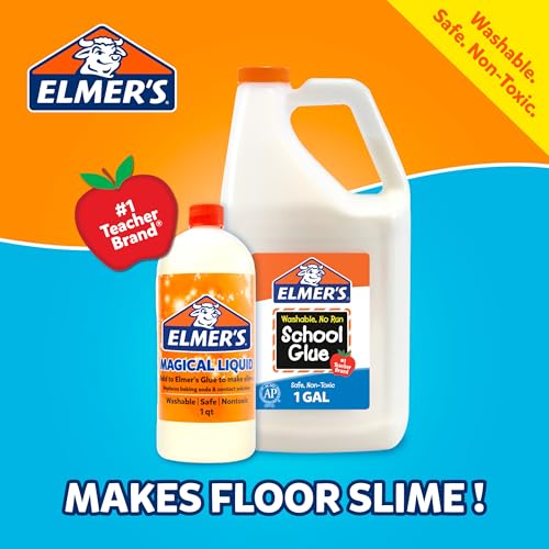 Elmer's White Liquid School Glue, 1 Galón, Seguro, Lavable, 1 unidad, Marca #1 de profesores, Uso en arte, manualidades y escuela miniatura 4