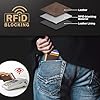 Travelambo Slim Wallet Front Pocket Minimalist Leather RFID Blocking Medium Size #5