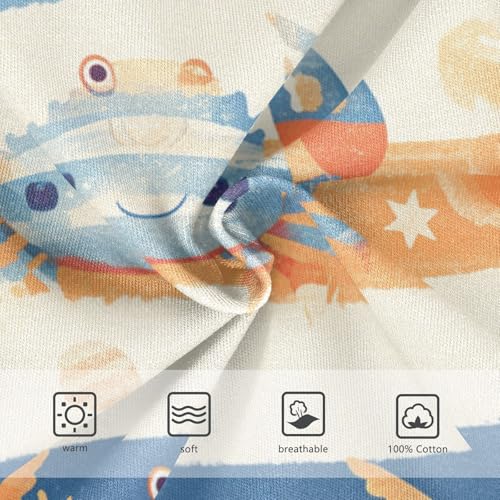 KLL Striped Pattern Cute Watercolor Crabs Boys Toddler Comfort Training Underwear Cute Children Panties3