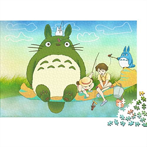 Puzzle 300 Piezas De Adultos Y Niños, Totoro Puzzle Adultos Y Niños, Rompecabezas Difícil...