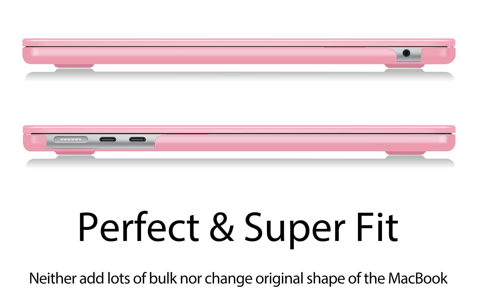 UESWILL Funda compatible con MacBook Air (M2, 2022) modelo A2681, funda rígida mate para MacBook Air de 13.6 pulgadas M2 chip Touch ID + paño de microfibra, rosa