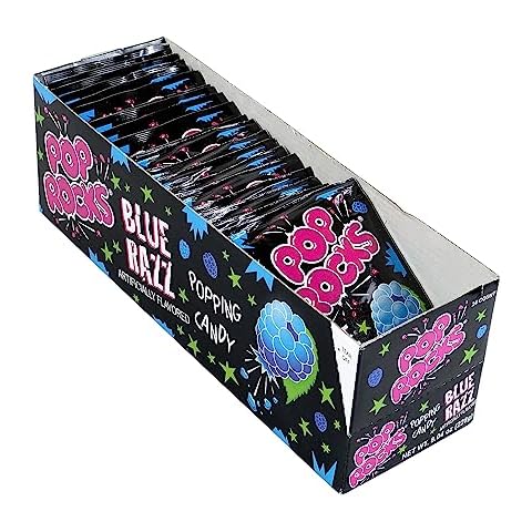 Pop Rocks Blue Razz Hard Candy, 0.33 oz., 24 Pieces (209-00230) Cover