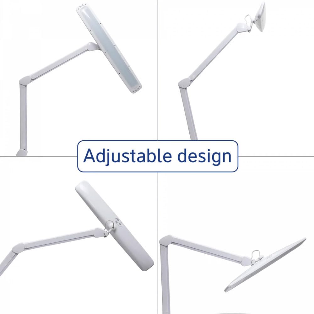 MAUL Lampada da tavolo MAULexplore LED dimmerabile bianca con morsetto