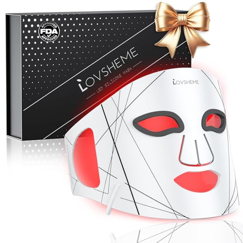 Red light therapy mask for face with 320 LEDs