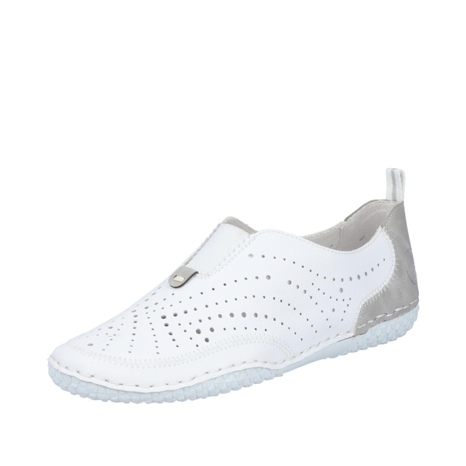 Rieker Women's 43663 Slippers, White, 42 EU