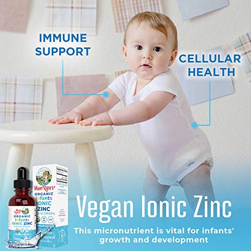 Usda Organic Multivitamin Liquid Drops For Infant & Infant Liquid Ionic Zinc Bundle By Maryruth's | Immune Support & Overall Wellness | Vegan | Non-Gmo | Gluten Free. #TOP2