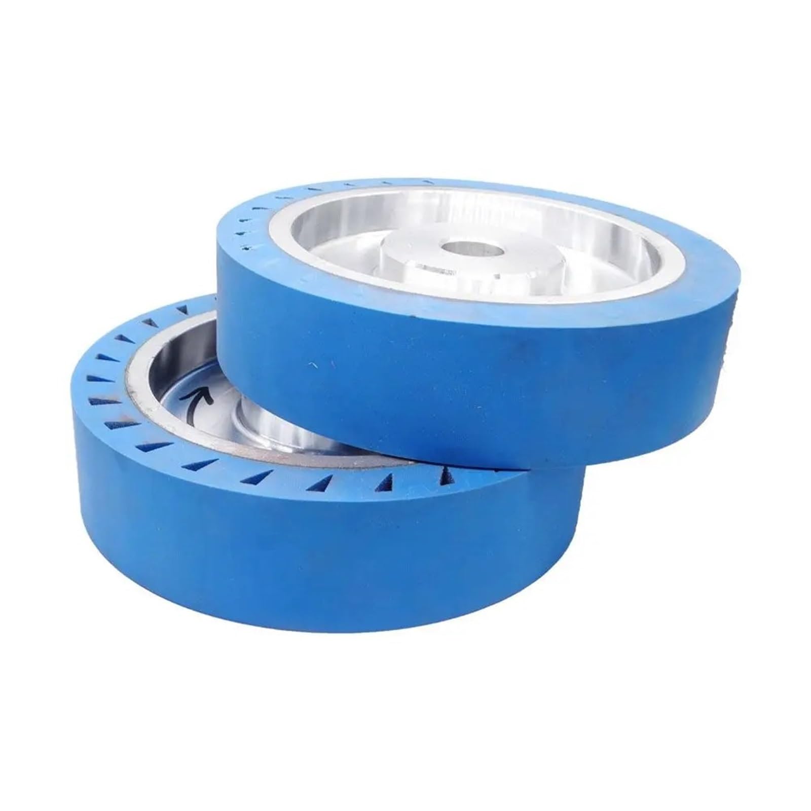 Rueda de pulido de goma de diamante for rectificado de hardware con máquina de lijado de banda, 1 unidad(6inch (150mm) x30mm,Hole 32mm)