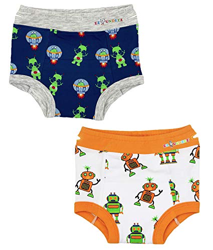 Ez Undeez Toddler Boys Underwear, Padded Potty Training Briefs, Easy Pull Ups